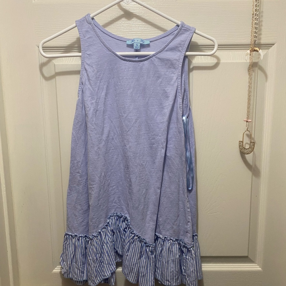 Blue tank top